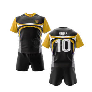 Conjunto de ropa de fútbol de rugby más vendido, tela de poliéster 100% transpirable de calidad ligera, la mejor opción - Product Image 1
