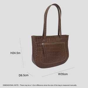 กระเป๋าถือหนังแท้ลายจระเข้แท้สไตล์วินเทจผู้ผลิตชั้นนำของอินเดีย - Product Image 2