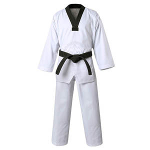 Ropa de artes marciales de manga larga de algodón de Venta caliente uniforme de Taekwondo al por mayor OEM - Product Image 1