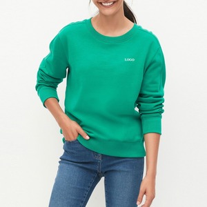 Haute qualité en gros femmes Logo personnalisé/impression sweat-shirt confortable respirant sweats pour femmes pas cher taux 2026 - Product Image 1