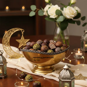 Tazón de Chocolate de Metal para vajilla, última nueva colección, tazón dulce, tamaño personalizado, elegante, de lujo, nuevo tazón de Chocolate de Metal - Product Image 4