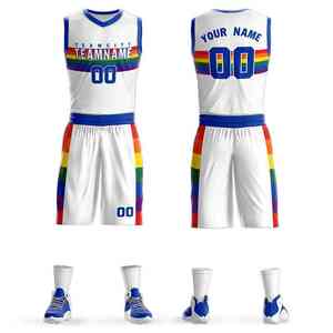 2025 vente en gros maillots de basket-ball personnalisés pour hommes Kit d'uniforme personnalisable pour les vêtements de basket-ball - Product Image 6