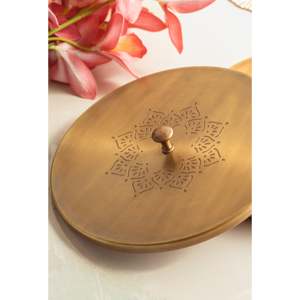Caja de Joyería Multiusos de Latón Puro con Grabado Antiguo y Diseño Elegante - Product Image 5