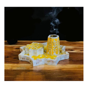 Juego de posavasos de nácar personalizados, quemador de incienso Ramadan Agarwood, quemador de tendencia, soporte Mubkhar Mabkhara Bakhoor - Product Image 3