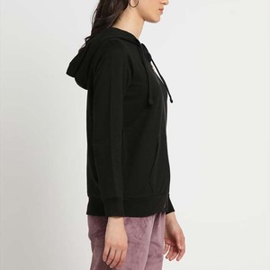 Sweat-shirts à capuche pour femmes en coton 100% avec logo personnalisé OEM, style streetwear, respirants, séchage rapide, haute qualité, vêtements d'automne et d'hiver - Product Image 6