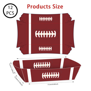 Caja de Papel para Fiestas de Fútbol Americano Personalizada, en Existencia, Nueva, con Diseño de Barco, para Pollo Frito y <span class=keywords><strong>Hamburguesas</strong></span> - Product Image 3