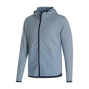 Haute qualité hommes sport décontracté fermeture éclair complète long pull avec poches Jogging piste gymnastique entraînement à capuche DDP expédition - Product Image 4