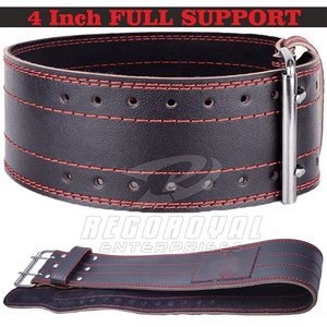 Vente en gros de ceinture de fitness en cuir de vachette épais ceinture d'haltérophilie ceinture de levage de puissance de gymnastique - Product Image 4