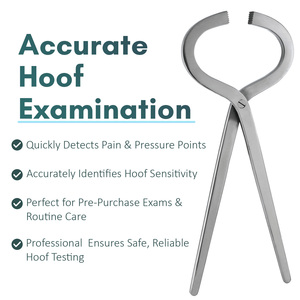 Testeur de sabot le mieux noté pour les chevaux Détection de boiterie Test de sabot Soins des chevaux équins vétérinaires Précision en acier inoxydable - Product Image 2