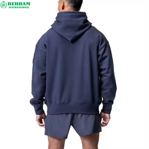 Jersey de impresión Digital personalizado de alta calidad, sudadera de lana de algodón 100%, ropa de calle, Sudadera con capucha térmica boxy recortada para hombre - Product Image 6