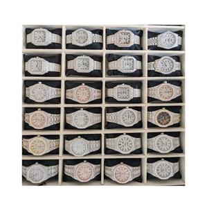 Montre de luxe Millionaire en quartz, argent 925, avec diamant VVS Moissanite, style classique, verre saphir, étanche 30M, style personnalisé - Product Image 2