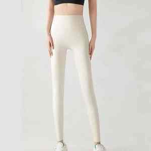 เลกกิ้งเอวสูงสำหรับผู้หญิงฤดูใบไม้ร่วง, เลกกิ้งสำหรับออกกำลังกายวิ่งปั่นจักรยานวิ่งออกกำลังกายเล่นโยคะเอวยางยืดยาวถึงเข่า1ชิ้น - Product Image 3