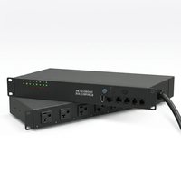 Séquenceur d'alimentation neutre à distance 115V 30A NEMA L5-30P vers 5-15/20R avec contrôle Web SNMP et protection double disjoncteur