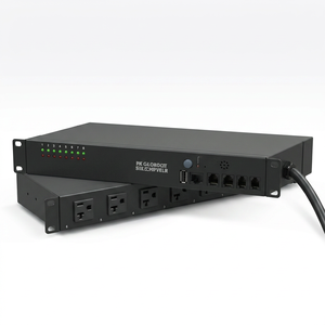 Neutral <b>Remote</b> Power Sequencer 115V 30A NEMA L5-30P to 5-15/20R Web SNMP Control Dual Breaker Protection - Product Image 1