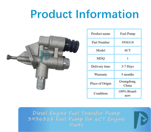 Pompe de transfert de carburant pour engins de construction 3936318 pour pièces de moteur diesel 6CT, origine Chine - Product Image 3