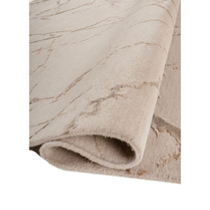 Alfombra Urban Pause Esk-302 de Lana y Seda de Bambú, Anudada a Mano, con Patrón Abstracto para Sala de Estar, Pasillo, Habitación Juvenil - Rectangular - Product Image 2