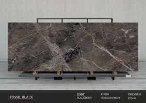 Designs muraux contemporains élégants utilisant des finitions en dalles de porcelaine grises à haute brillance de 1200x2400 mm - Product Image 3