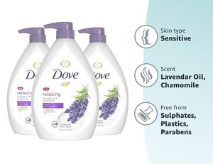 Gel de Ducha Relajante con Bomba Dosificadora, Calma y Refresca la Piel de Forma Efectiva, 34 oz, Paquete de 3 - Product Image 3