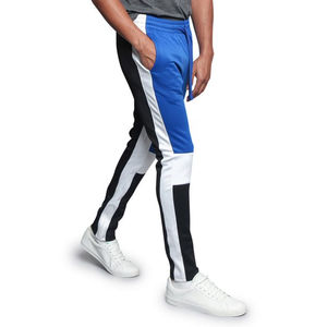 2024 nouveauté décontracté couleur bloc survêtement pantalons de survêtement coupe ajustée multi-poches gymnastique entraînement vêtements actifs pour la course sport toile - Product Image 3