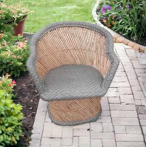 Silla de Caña de Bambú Ecológica Natural de Estilo Elegante para Sala de Estar, Balcón, Patio, Jardín, Restaurante, Silla de Bambú para Interiores y Exteriores - Product Image 3