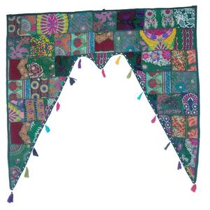 Patchwork Grand Bandarwal Fabriqué À La Main Porte Suspendue Couleurs Vibrantes Unique Décor À La Maison Ethnique Décoration De La Maison, Décor De Fête - Product Image 4