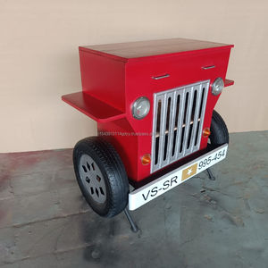 Étagère et comptoir de rangement pour automobile sur le thème Jeep Comptoir Bo-nut fabriqué à la main Présentoir d'hôtel indien fabriqué à la main sur mesure - Product Image 1