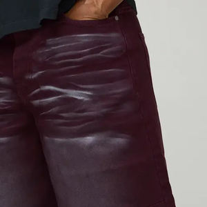 Pantalones Cortos Casuales de Tejido Resistente con Cierre de Cremallera y Botón, Corte Regular / Precio al por Mayor, Material Ajustable para Hombre, Mezcla de Algodón - Product Image 6