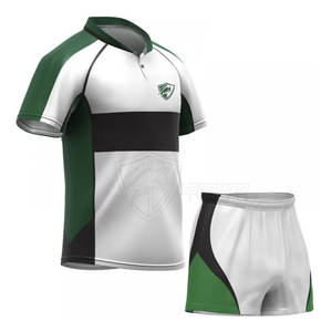 เครื่องแบบรักบี้สำหรับผู้ใหญ่เครื่องแบบรักบี้แขนครึ่งดีไซน์โลโก้ของคุณเอง - Product Image 2