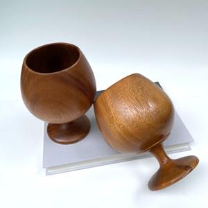 Top choix barware accessoires bois vin gobelets luxe en bois gobelet verres bois cocktail verres - Product Image 5