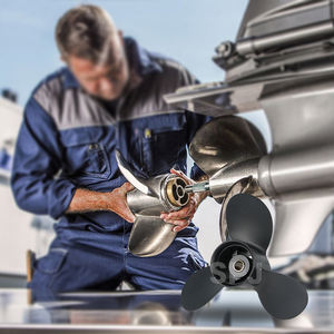 3B2-64517-1 Алюминиевый сплав 8.9X8.5 Черный гребной винт для лодочного мотора Tohatsu 2-тактный 9.8 л.с. - Product Image 6