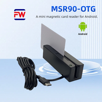 Lector de Banda Magnética USB OTG Portátil MSR90 para Dispositivos Móviles Android