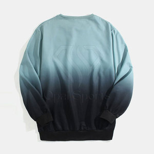 เสื้อสเวตเชิ้ตผู้ชายผ้าฝ้าย 100% สีพื้น สำหรับฤดูหนาว สวมใส่สบาย แห้งเร็ว รับสกรีนโลโก้ - Product Image 2