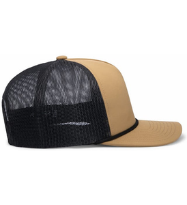 Gorras Trucker Personalizadas al por Mayor de 5 Paneles Ajustables con Cuerda, Gorras Snapback Lisas para Hombre y Mujer, Visera Ligeramente Curvada, Malla Transpirable - Product Image 3
