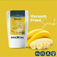 Stock disponible HALAL SNACKISS Malaisie Chips de banane 100% pures et fraîches (110g) Sucrées, nutritives, croustillantes, emballées sous vide pour grignoter