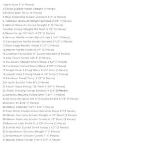 Ensemble de chirurgie d'augmentation mammaire (mammoplastie), instruments de chirurgie plastique de qualité supérieure, 48 pièces par Zarnab Surgical - Product Image 2