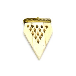 Pendentif croissant en pierre naturelle Pendentif en corne naturelle Dent de loup Agate Croissant Cristal Collier - Product Image 2