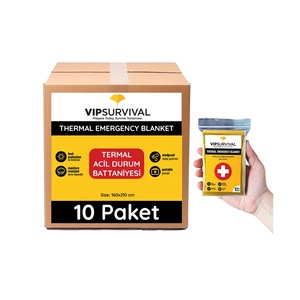 Couverture thermique de survie légère, réutilisable en cas d'urgence - Product Image 2