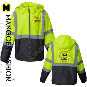 Sweats à capuche à manches longues pour hommes du fabricant pour l'automne et l'hiver Sweatshirts de sécurité réfléchissants Street Wear Clothing - Product Image 2