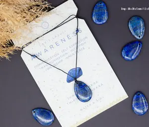 Best Quality Hot Sale Natural Real lapis lazuli pendant necklace Agate Bulk Order by ALIF CRYSTAL AND AGATE