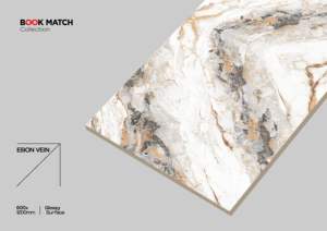 Azulejos de Porcelana Estilo Mármol Premium de 600x1200 mm, Acabado Brillante, 8.5 mm de Grosor, Antibacterianos, Formato Grande para Paredes y Pisos de Hoteles - Product Image 3