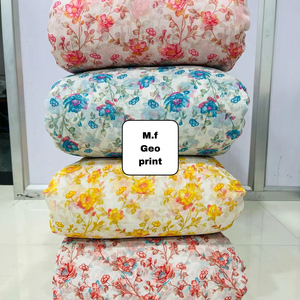 100 Rayon Viscose Spandex Fabric Digital Print Challis <b>for</b> Garment Discharge <b>for</b> Girls' Suits Shirts <b>Weddings</b> - Product Image 1