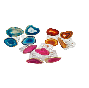 Ronds de serviette en acrylique à thème différent, ronds de serviette en bois faits à la main pour la décoration de table de mariage en Inde - Product Image 4