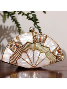 MOP pochette nacre pochette coquille pochette de soirée look élégant pour femmes et filles à BAS PRIX PAR ARTISANAT DE LUXE - Product Image 4