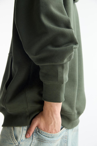 Sudadera con Capucha Extra Grande para Hombre, de Alta Calidad, 100% Algodón, Forro Polar Térmico Impermeable, Color Sólido Personalizado, Nuevo Modelo - Product Image 5
