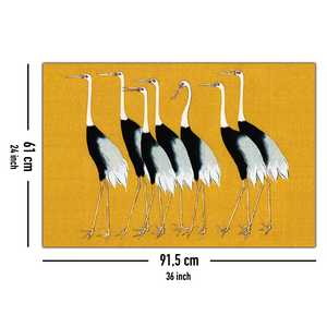 Póster de los siete grúas de Ogata Korin, arte de pared en lienzo - Product Image 2