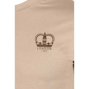 T-shirt col rond GUAZ 100% coton, coupe ajustée, tissu jersey 300 grammes, impression sérigraphique avec étiquette personnalisée, motif logo uni - Product Image 4