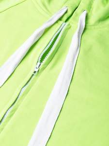 Ensemble de survêtements de sports d'hiver pour femmes 100% coton solide 2 pièces écologique personnalisé pantalon de survêtement à capuche zippé à la mode doublé polaire - Product Image 5