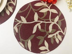 แผ่นรองจานทรงกลมทำมือ ดีไซน์ล่าสุด หรูหรา แข็งแรง ทนทาน เป็นมิตรกับสิ่งแวดล้อม ทำจากแก้ว ขนาด 15 นิ้ว สำหรับใช้ในบ้านและร้านอาหาร - Product Image 5