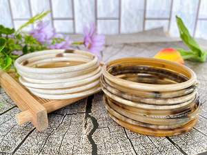 กำไลข้อมือควายขยายได้ทำด้วยมือทำมือหรูหราเครื่องประดับแฟชั่นสำหรับผู้ชายและผู้หญิงทำจากเขาวัวควายธรรมชาติ - Product Image 5