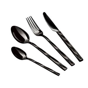 Juego de Cubiertos de Acero Inoxidable de Lujo Hechos a Mano en India, Cuchillo, Tenedor y Cuchara de Plata, Estilo Occidental para Restaurante - Product Image 3